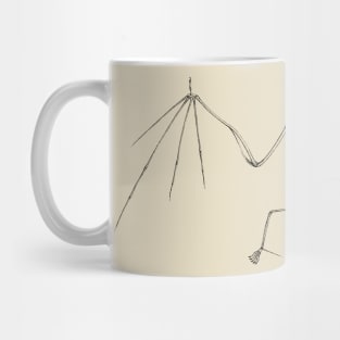 Bat skeleton vintage Mug